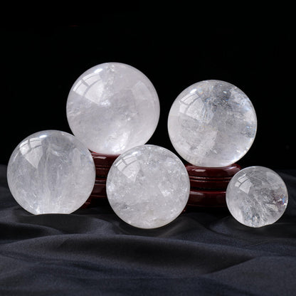 5-5.5 CM | Natural Crystal Ball White Crystal Ball Clear Quartz Sphered Ornament