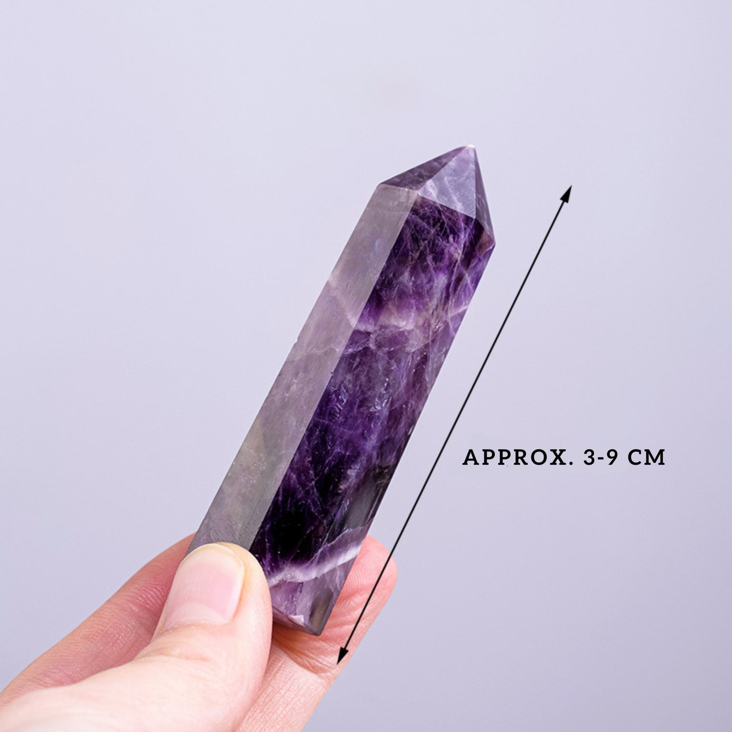 Natural Crystal Dreamy Amethyst Pillar Hexagonal Form Pillar Raw Crystal Pend