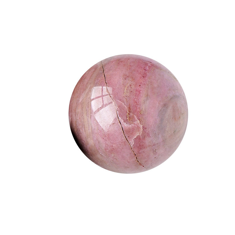 Natural Crystal Rhodonite Sphere Ball Crystal Sphere Ball Ornament Form