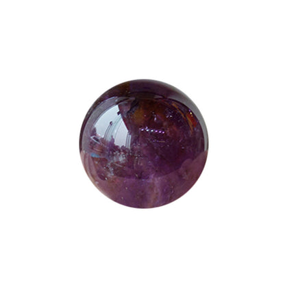 Natural Crystal Brazilian Amethyst Sphere Ball Ornament Raw Stone